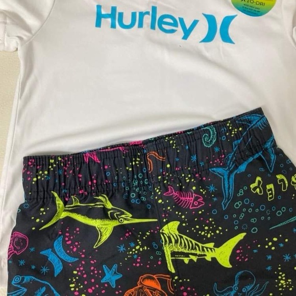 Hurley Boy Ocean Boat Shark cute beach set 8004 - Picture 6 of 7